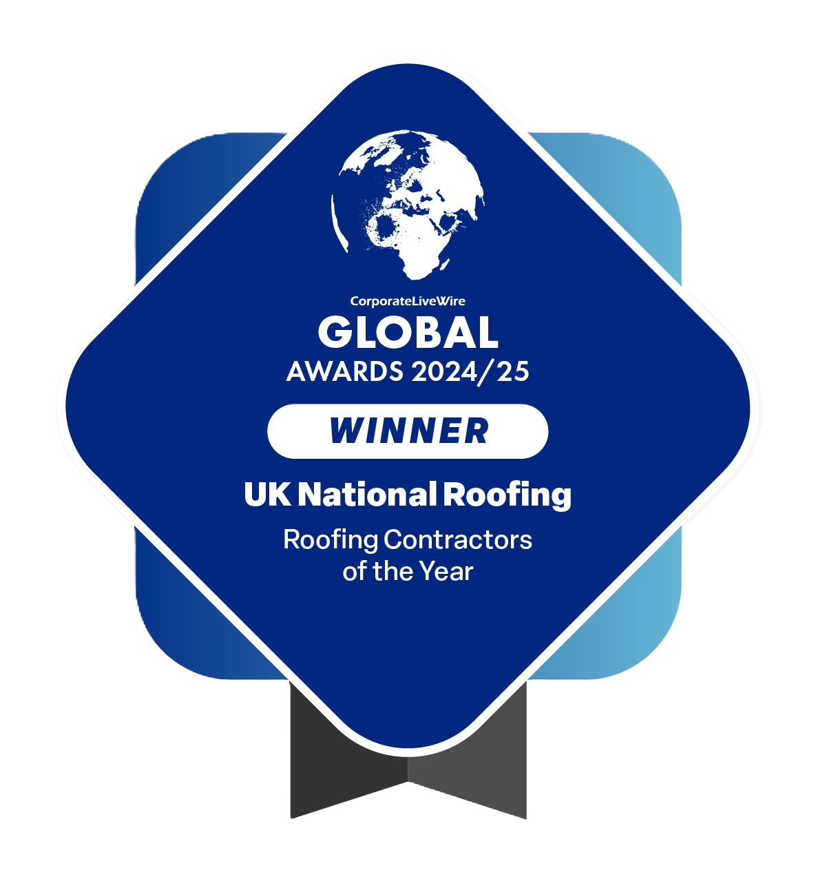 CorporateLiveWire Global Awards 2024/25 Winner - UK National Roofing, Roofing Contractors of the Year